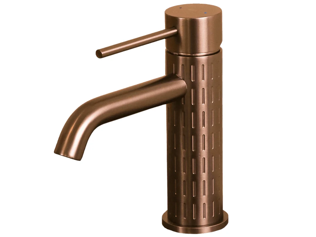 Architek niedriger Waschtischmischer Kupfer gebürstet Essebagno