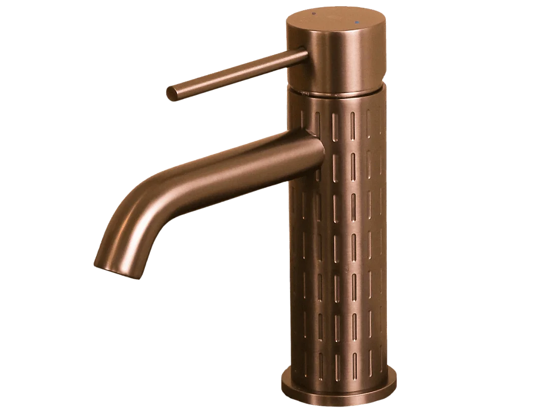 Architek niedriger Waschtischmischer Kupfer gebürstet Essebagno