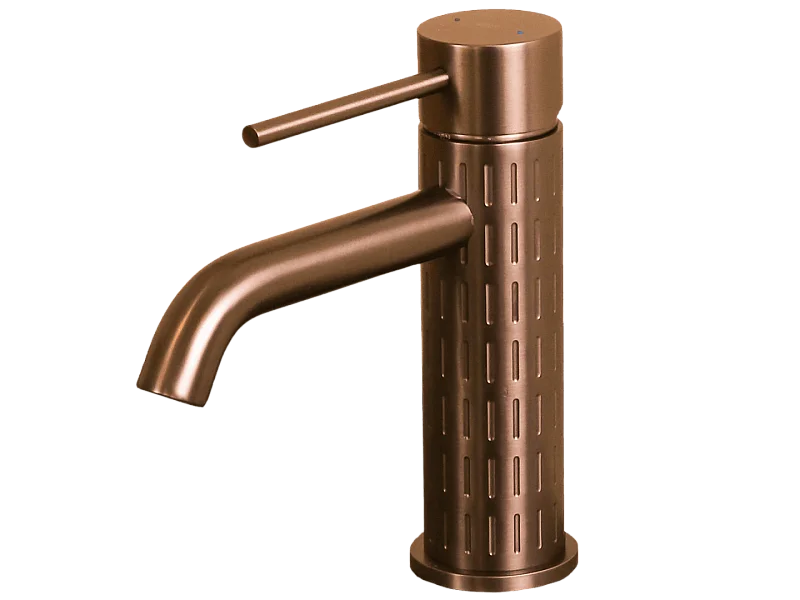 Architek Miscelatore per lavabo basso in rame spazzolato Essebagno