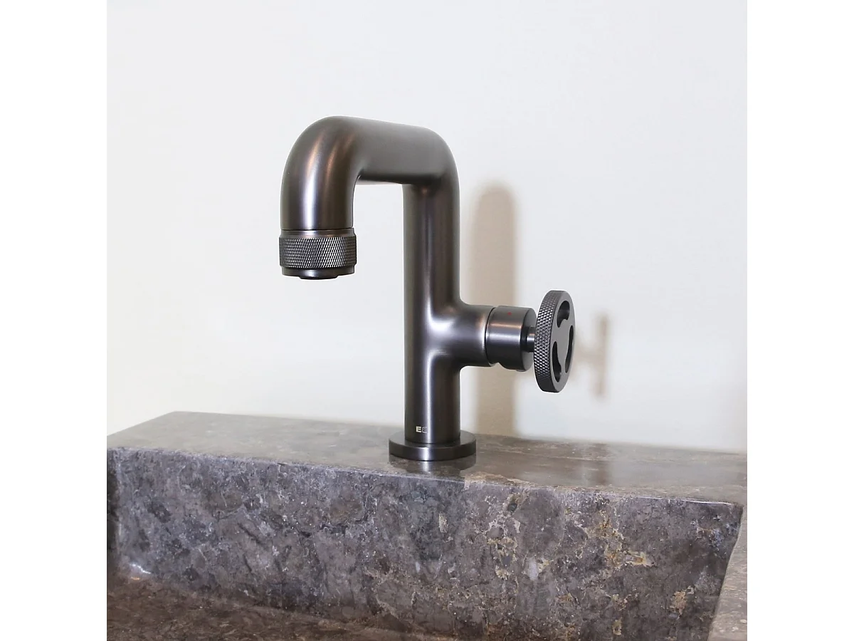 Factory Niedriger Waschtischmischer Gun Metal Essebagno
