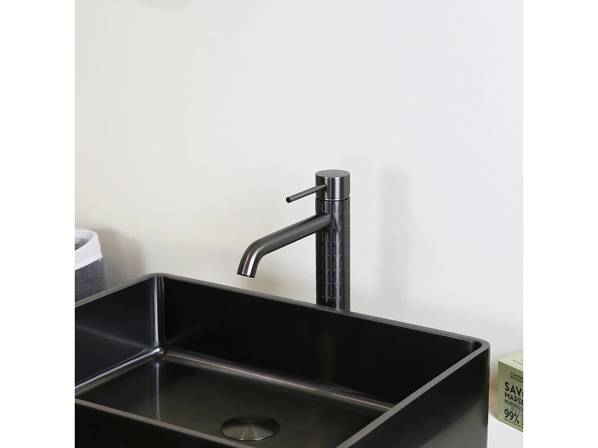 Architek mitigeur lavabo haut gris gun métal - Essebagno