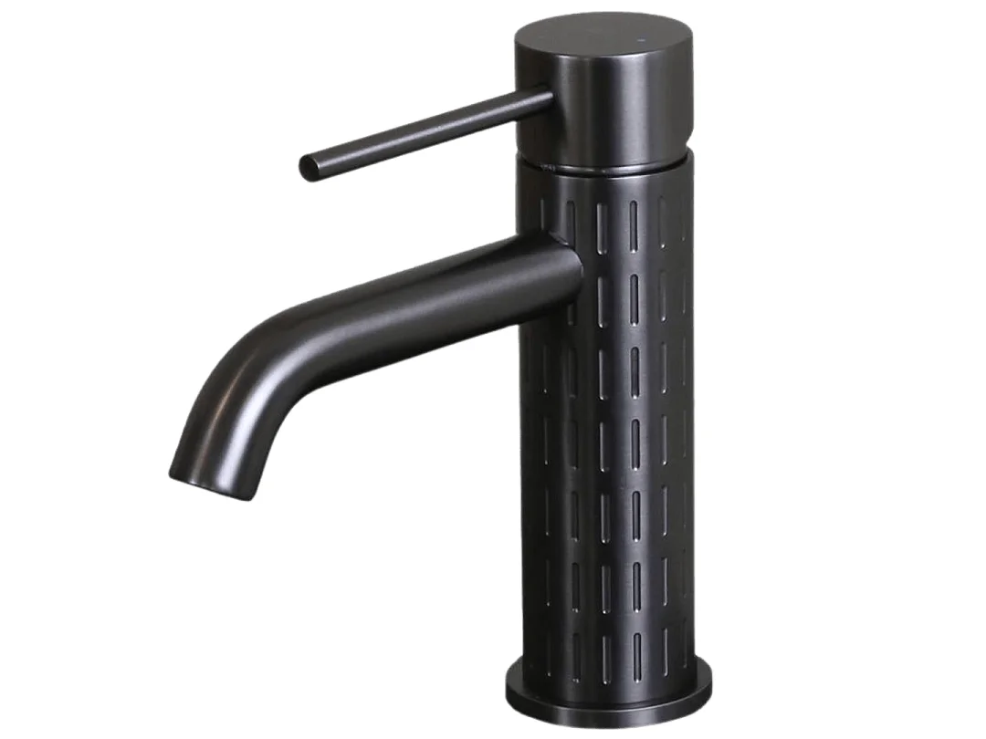 Architek Miscelatore per lavabo basso grigio gun metal Essebagno