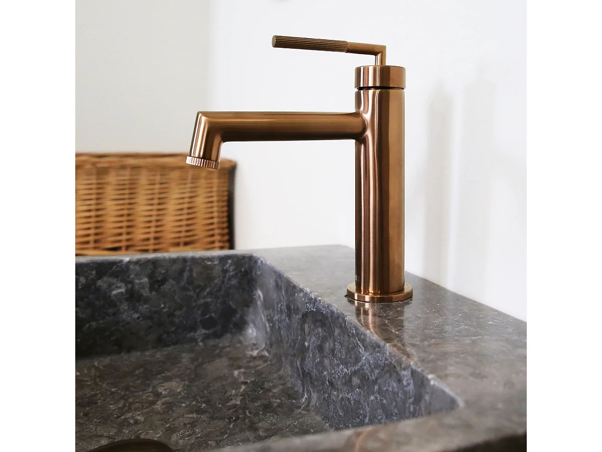 Portofino Torneira baixa para lavatório em cobre escovado Essebagno
