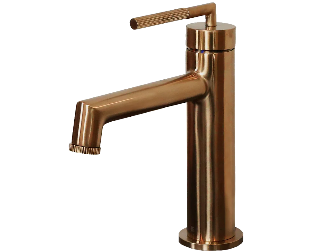 Portofino Mezclador bajo de lavabo en cobre cepillado Essebagno