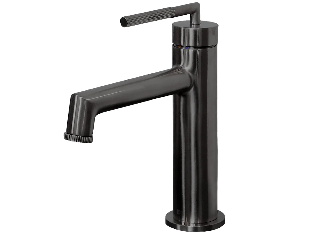 Portofino mitigeur lavabo bas gris gun métal - Essebagno