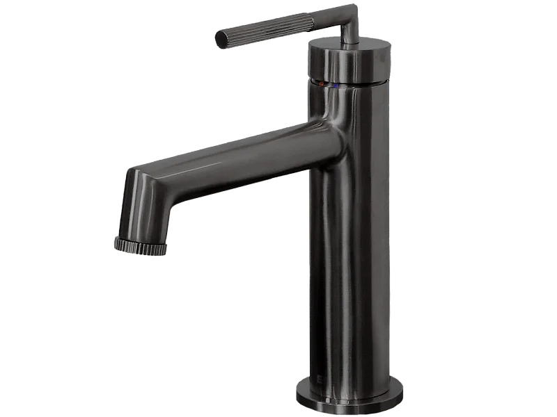 Portofino Mezclador bajo de lavabo gris gun metal Essebagno