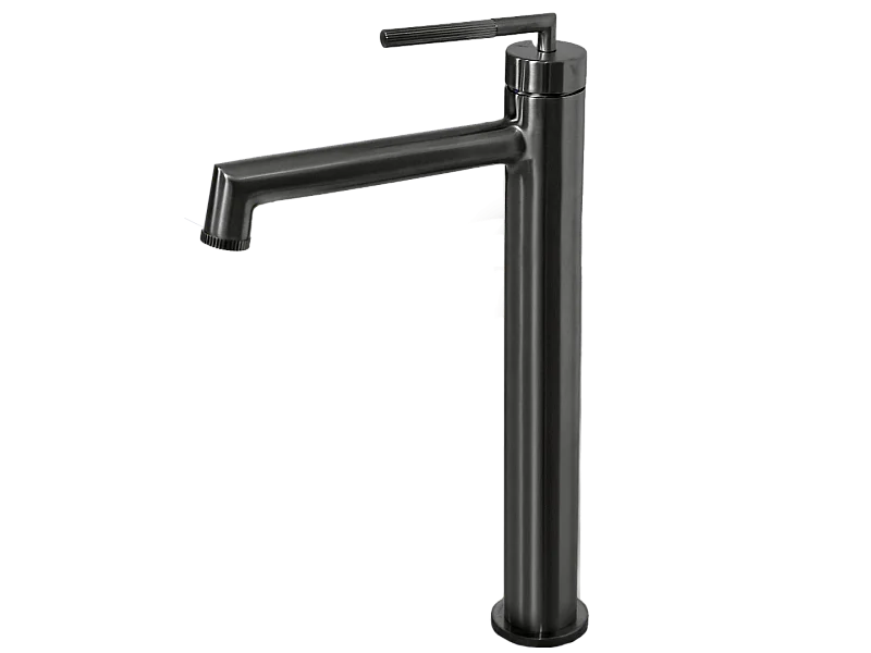 Portofino Waschtischmischer hoch grau gun metal Essebagno