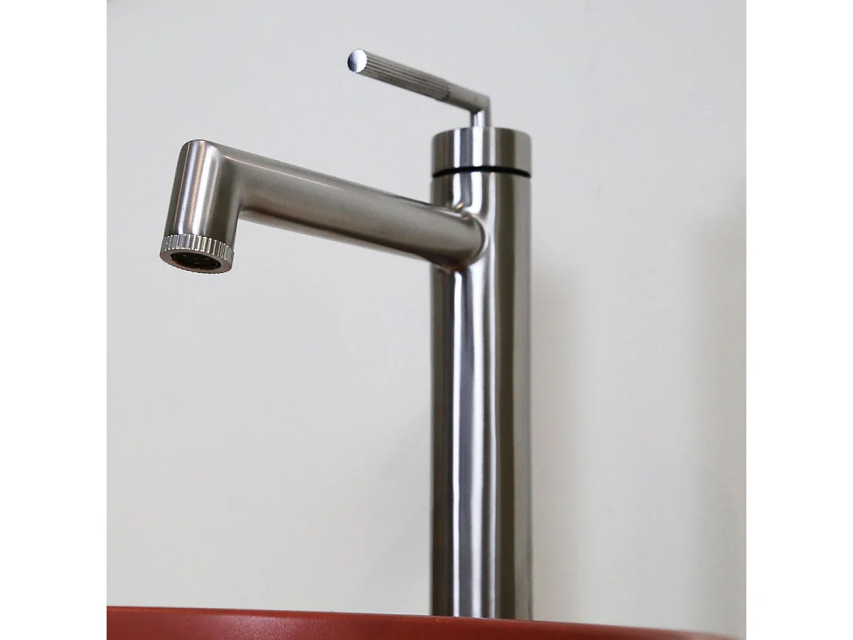 Portofino Miscelatore per lavabo alto in acciaio inox Essebagno