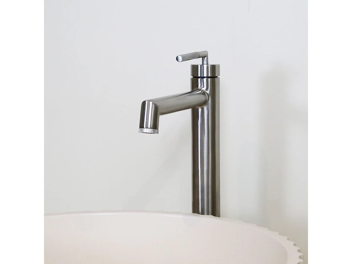 Portofino Miscelatore per lavabo alto in acciaio inox Essebagno