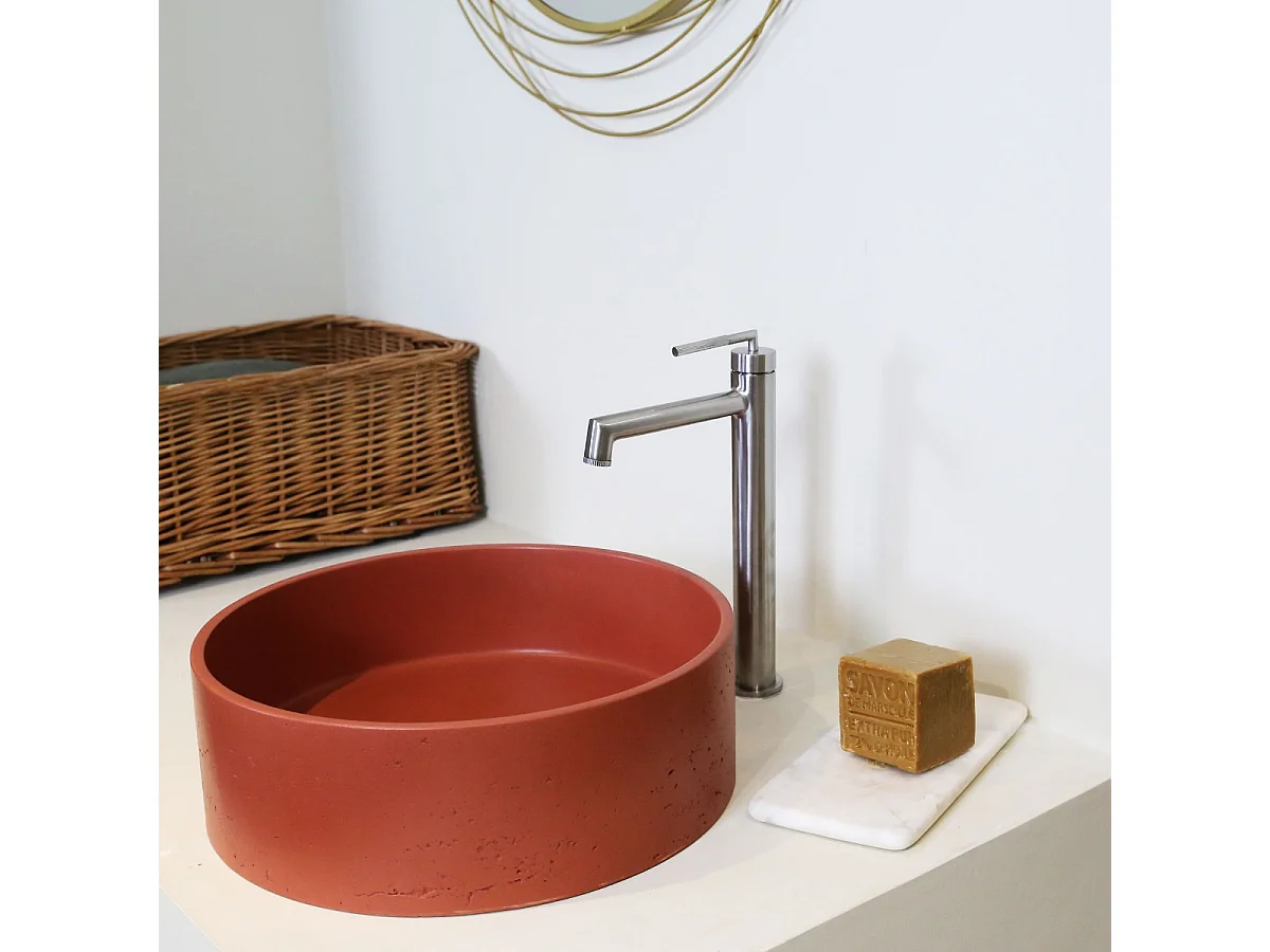 Portofino Miscelatore per lavabo alto in acciaio inox Essebagno