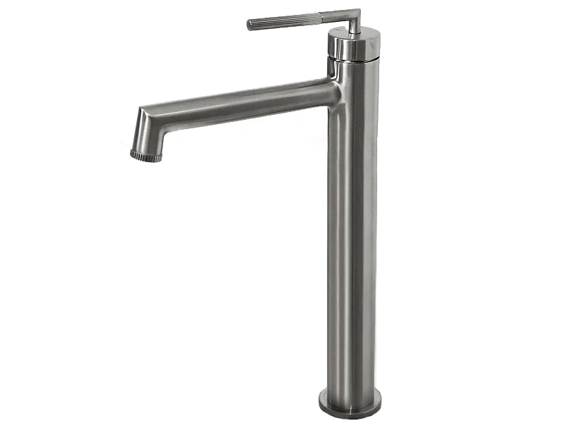 Portofino Mezclador alto de lavabo en acabado de acero inoxidable Essebagno