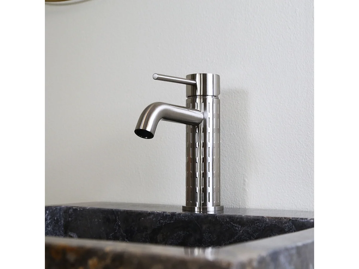 Architek mitigeur lavabo bas façon inox - Essebagno