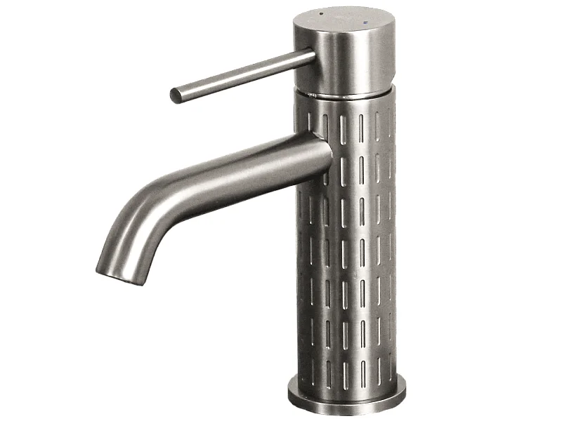 Architek Mezclador bajo de lavabo de acero inoxidable cepillado Essebagno