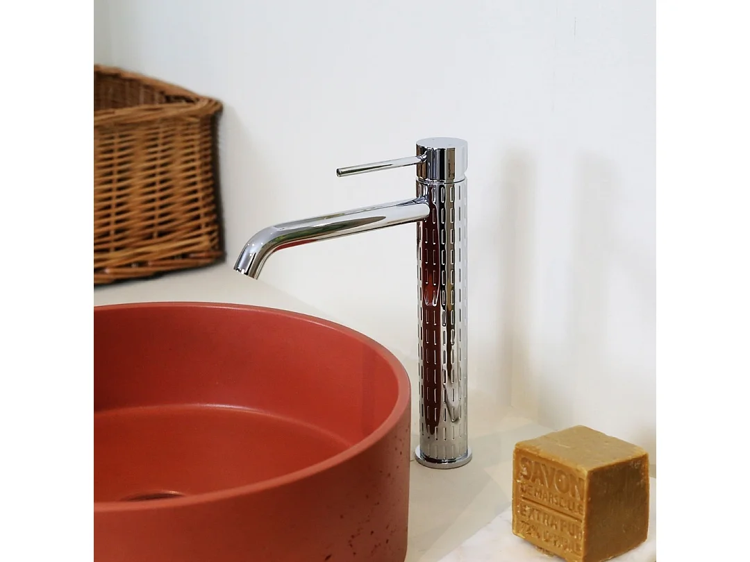 Architek Waschtischmischer hoch Chrom Essebagno