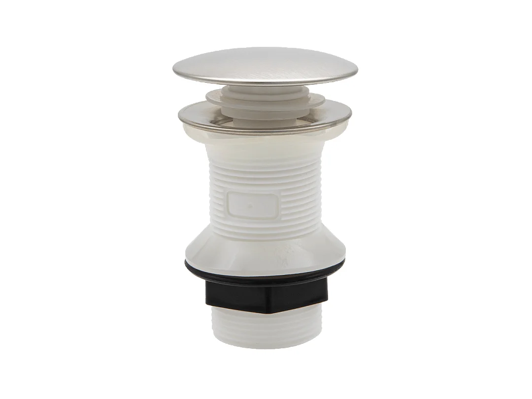 Molette mitigeur lavabo bas façon inox brossé - Essebagno