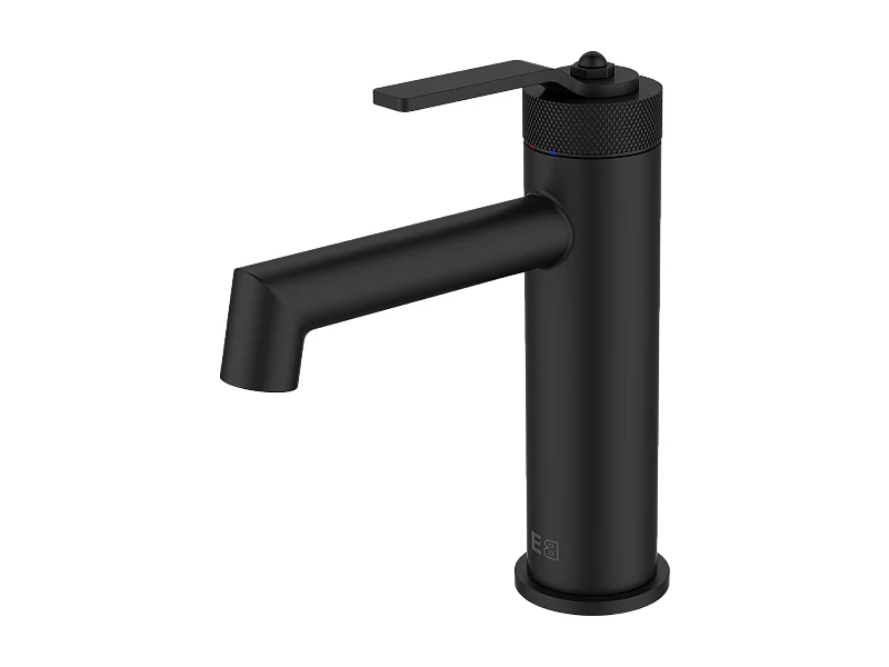 Molette lage wastafelmengkraan in mat zwart - Essebagno