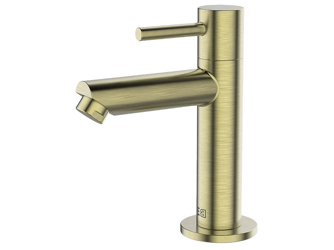 Deco mischbatterie Handwaschbecken gebürstetes Gold kaltes Wasser Essebagno