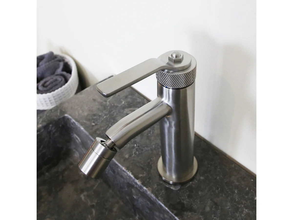 Molette miscelatore per bidet in acciaio inox Essebagno