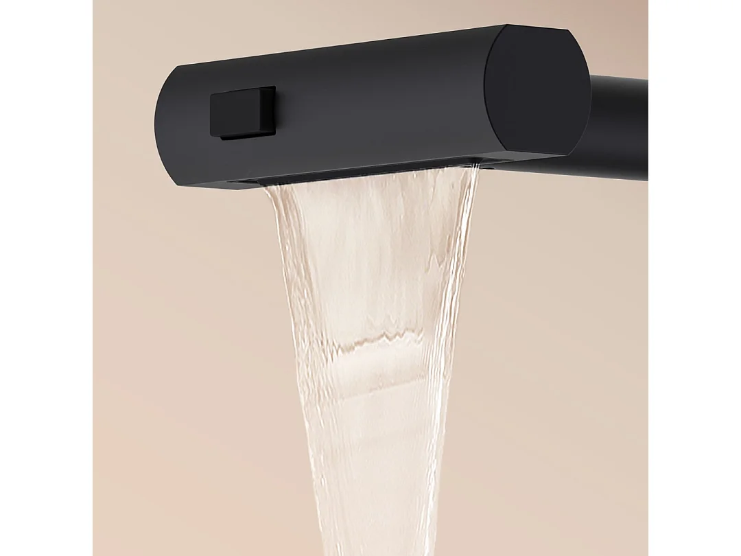 Esserain mitigeur évier à douchette extractible noir mat - Essebagno