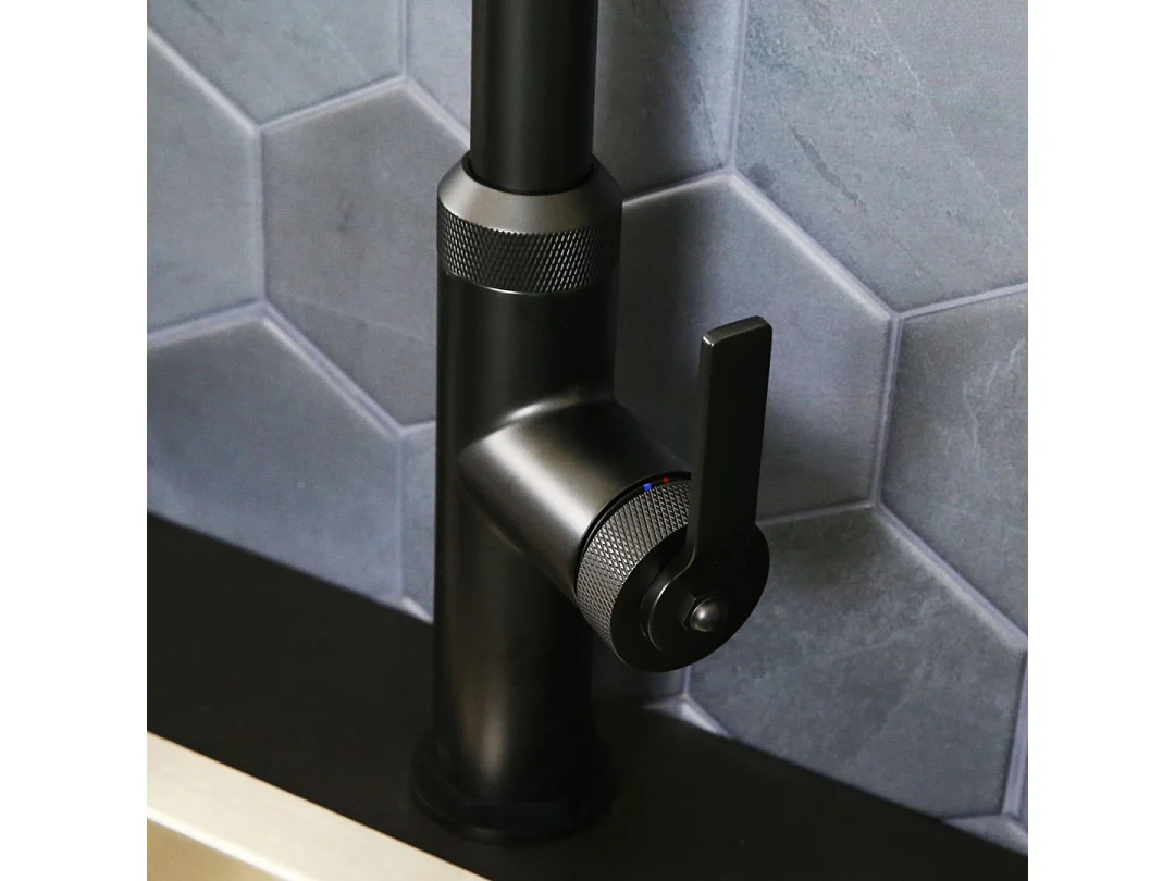 Architek Spültischmischer mattschwarz Essebagno