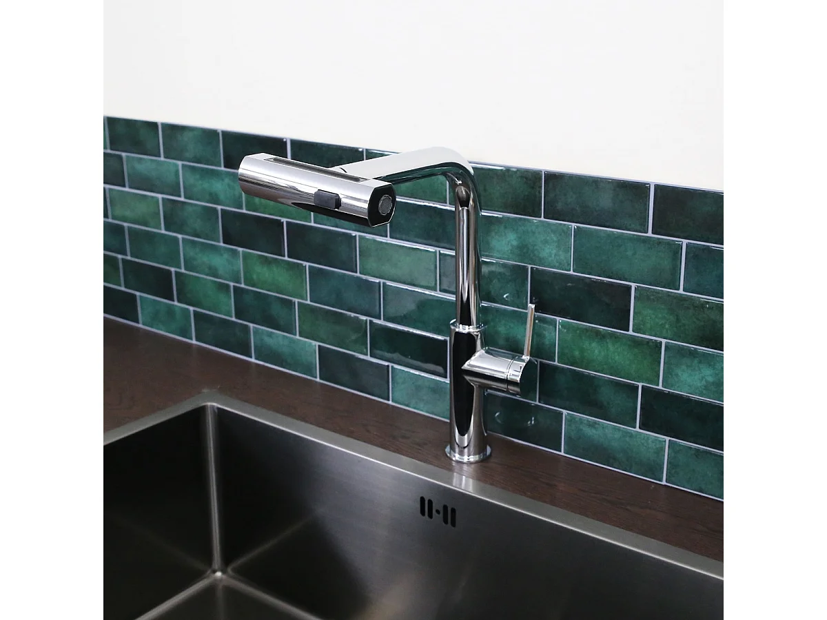 Esserain mitigeur évier à douchette extractible chrome - Essebagno