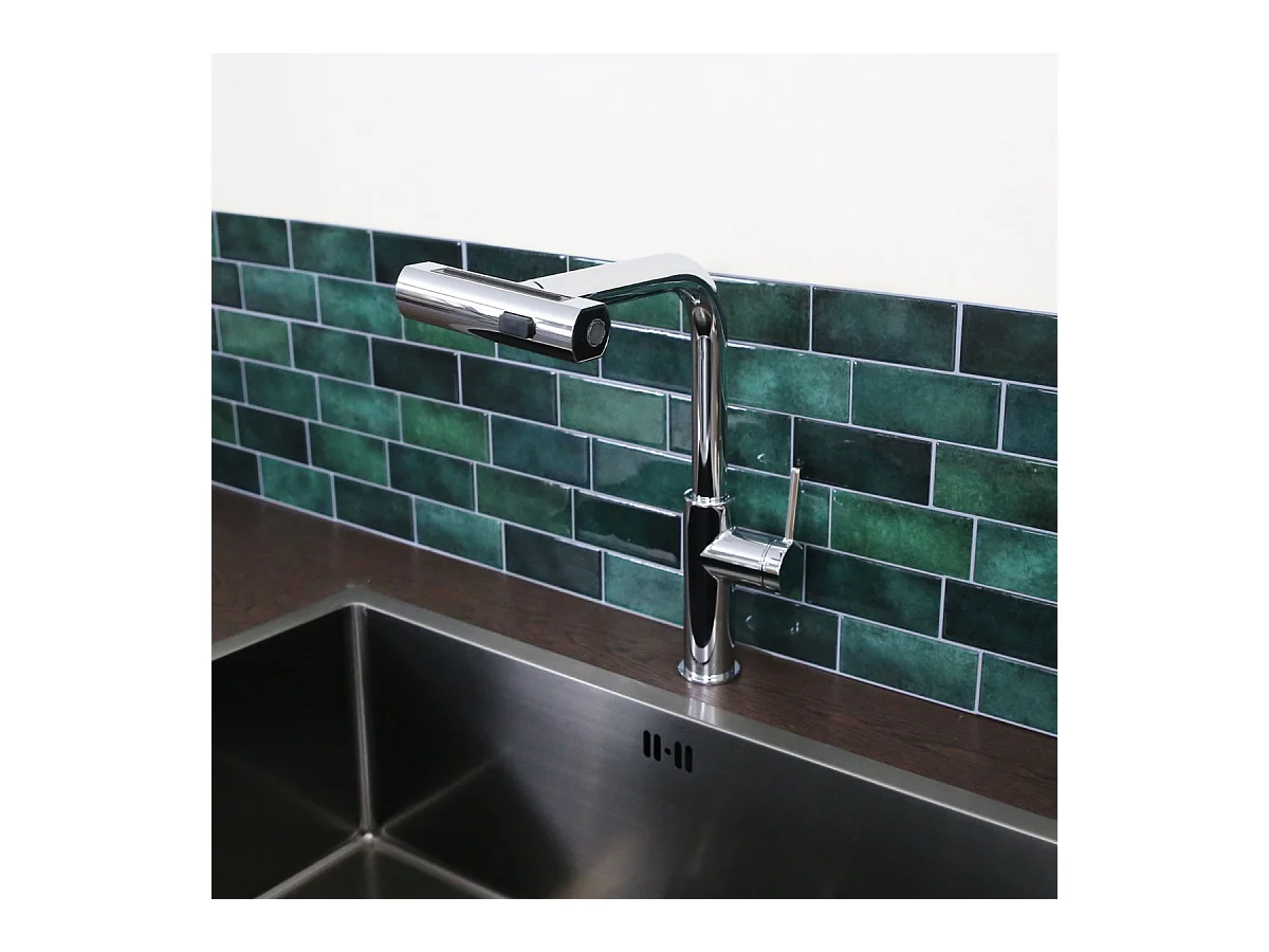 Esserain mitigeur évier à douchette extractible chrome - Essebagno