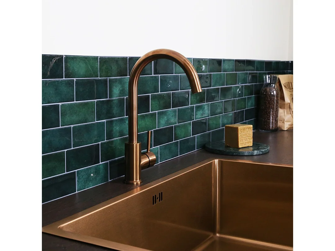 Kiwo misturador para lava-loiça cobre escovado Essebagno