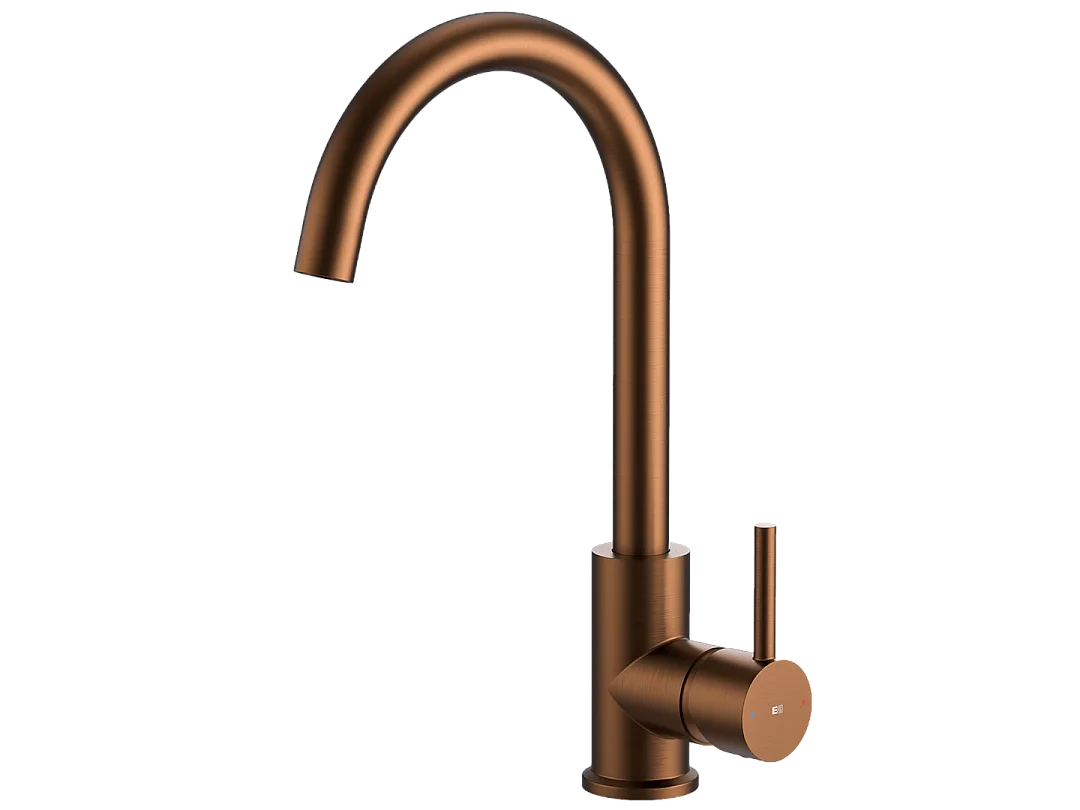 Kiwo mezclador de fregadero cobre cepillado Essebagno