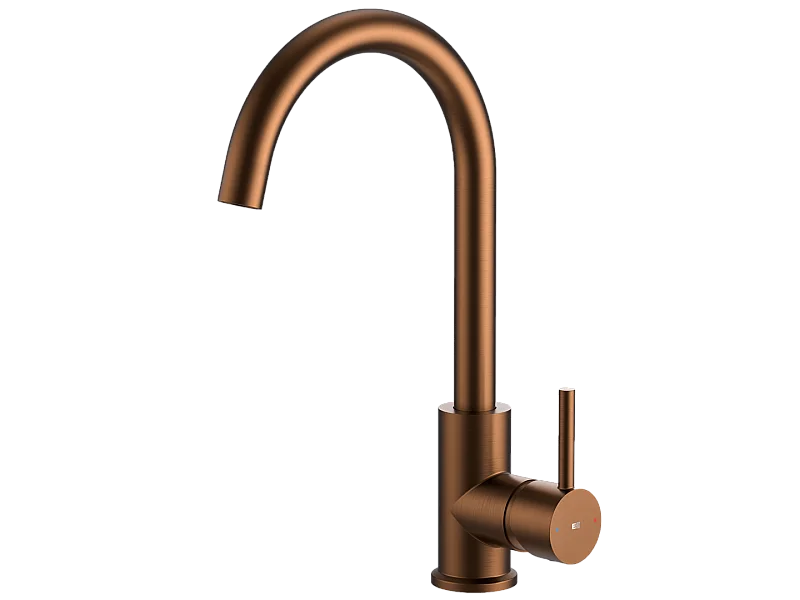 Kiwo mezclador de fregadero cobre cepillado Essebagno