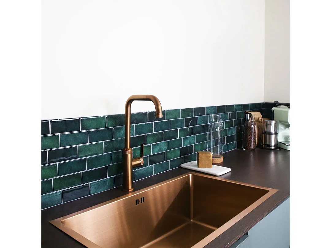 Molette mitigeur évier cuivre brossé - Essebagno