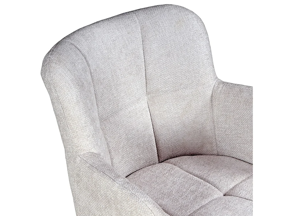 Lot de 2 chaises pivotantes de salle à manger MILA/ Gris clair