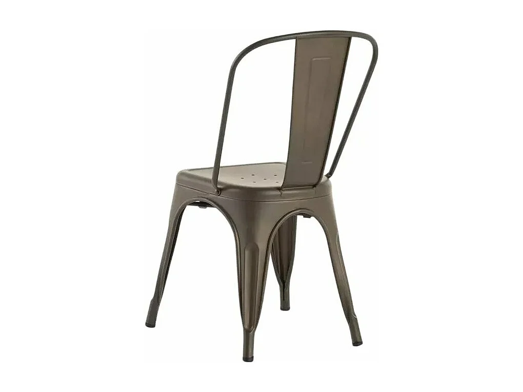 stock 20 silla industrial metal acero para cocinas y bares steel one - Bronze