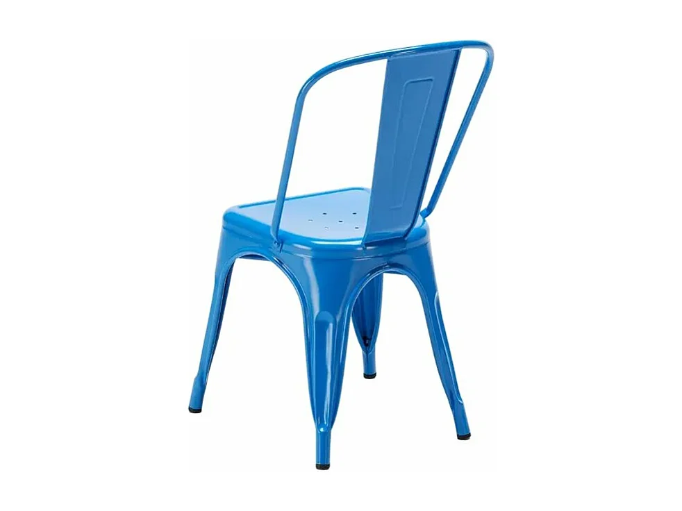 silla de comedor de metal para cocinas y bares steel one - Azul Marino