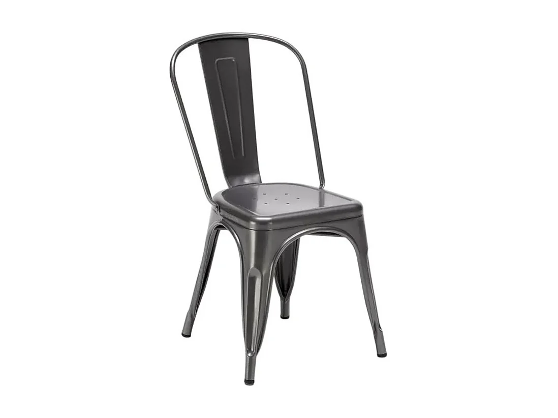 silla de comedor de metal para cocinas y bares steel one - Gris