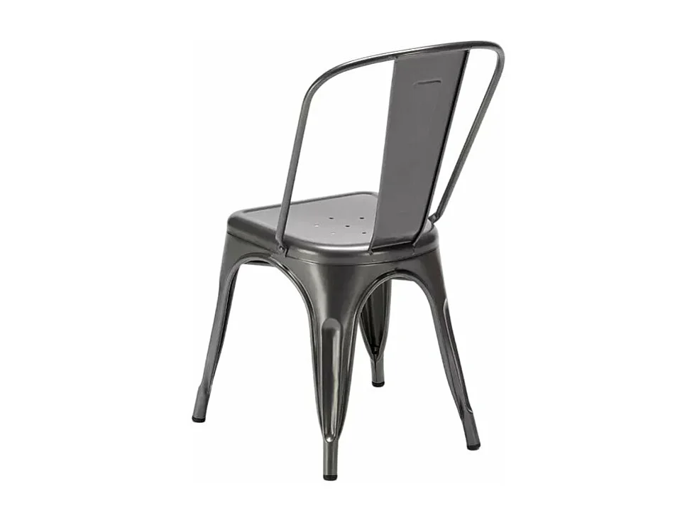 silla de comedor de metal para cocinas y bares steel one - Gris