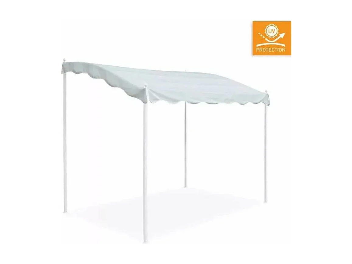 Cenador De Acero Para Exteriores 3x2 Metros Bar Hotel Pergola - Blanco