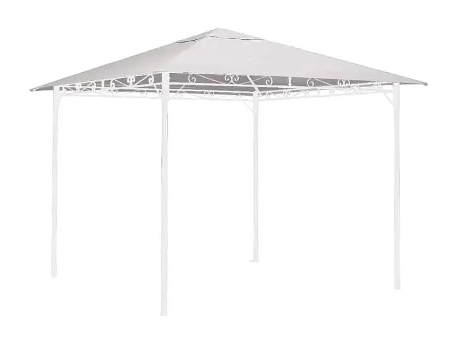 Gazebo da giardino 3x3 in acciaio antivento terrazza giardino Oasi