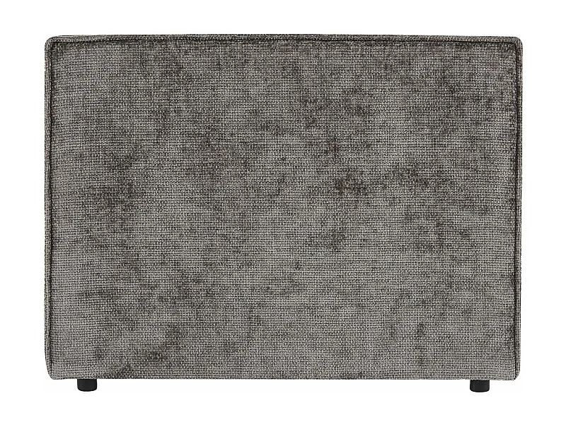 Tête de lit YOLAN 90 rembourrée, En tissu polyester pour lit 90 cm, Sur pieds en plastique, Gris