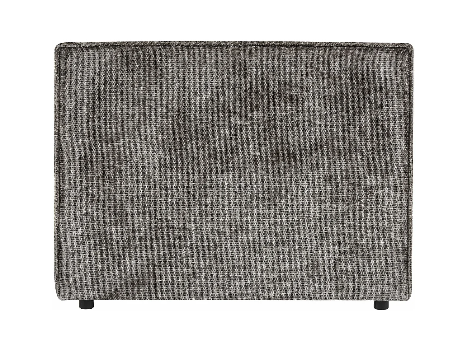 Tête de lit YOLAN 90 rembourrée, En tissu polyester pour lit 90 cm, Sur pieds en plastique, Gris