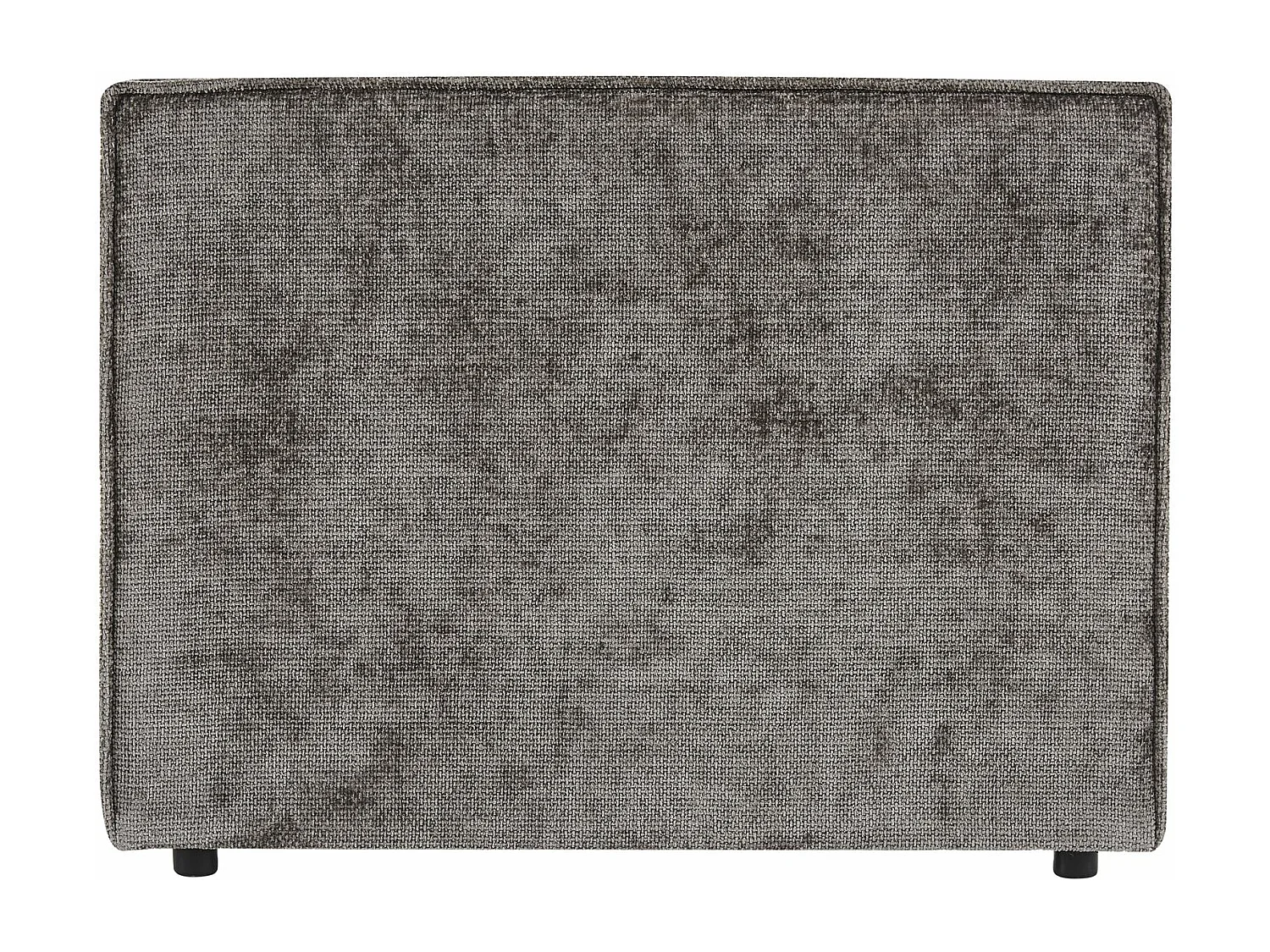 Tête de lit YOLAN 90 rembourrée, En tissu polyester pour lit 90 cm, Sur pieds en plastique, Gris