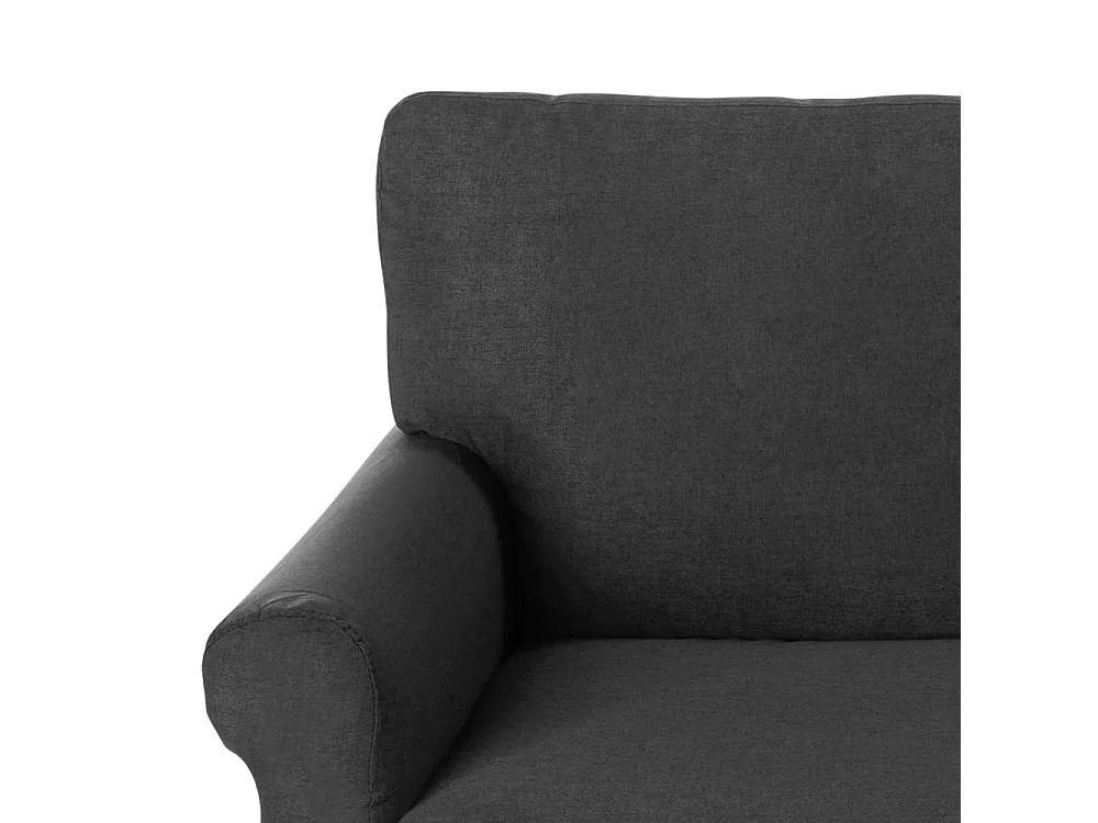 Epoque Modernes 2-Sitzer-Sofa im klassischen Design für Wohnzimmer aus Stoff - Grau