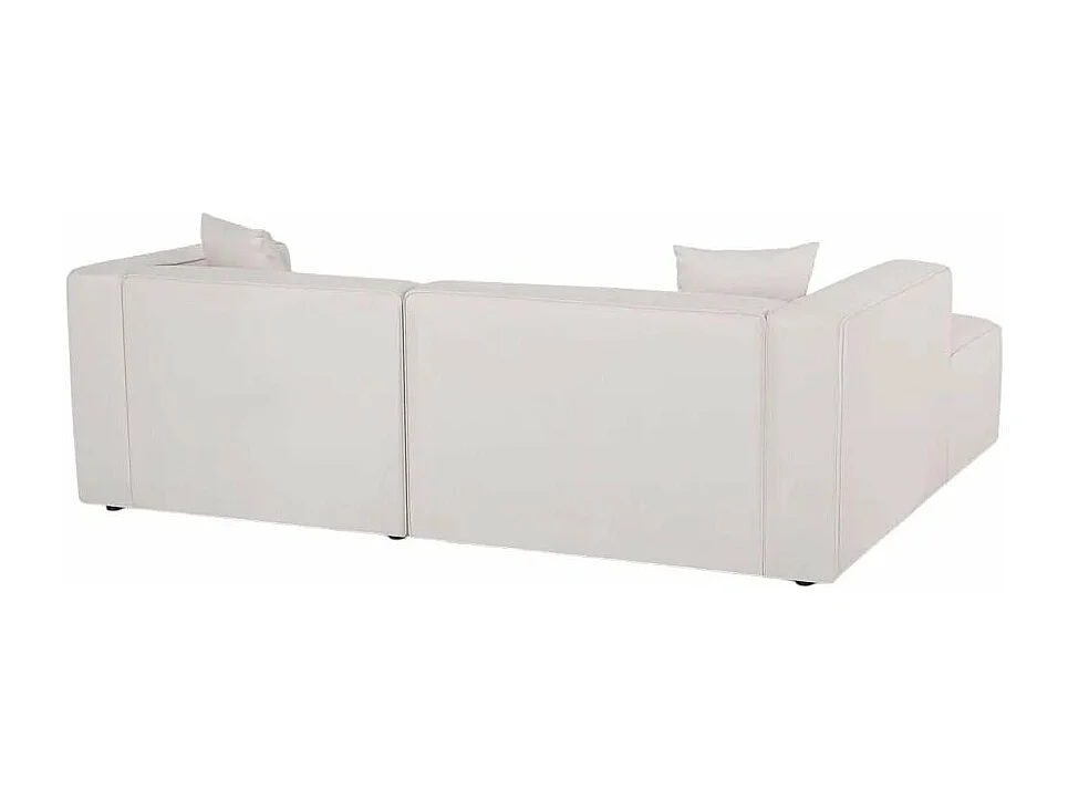 Divano modulare 3 posti chaise longue angolare in tessuto Banano