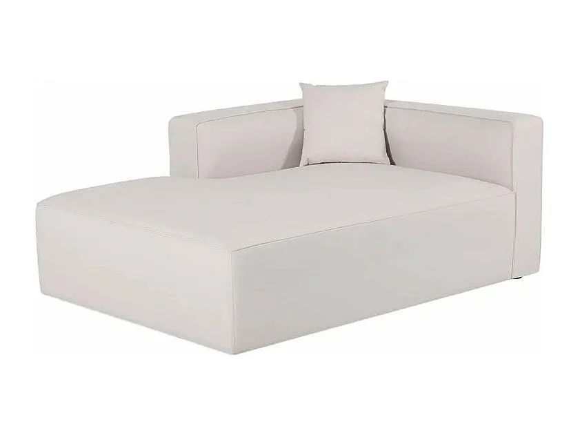 Divano modulare 3 posti chaise longue angolare in tessuto Banano