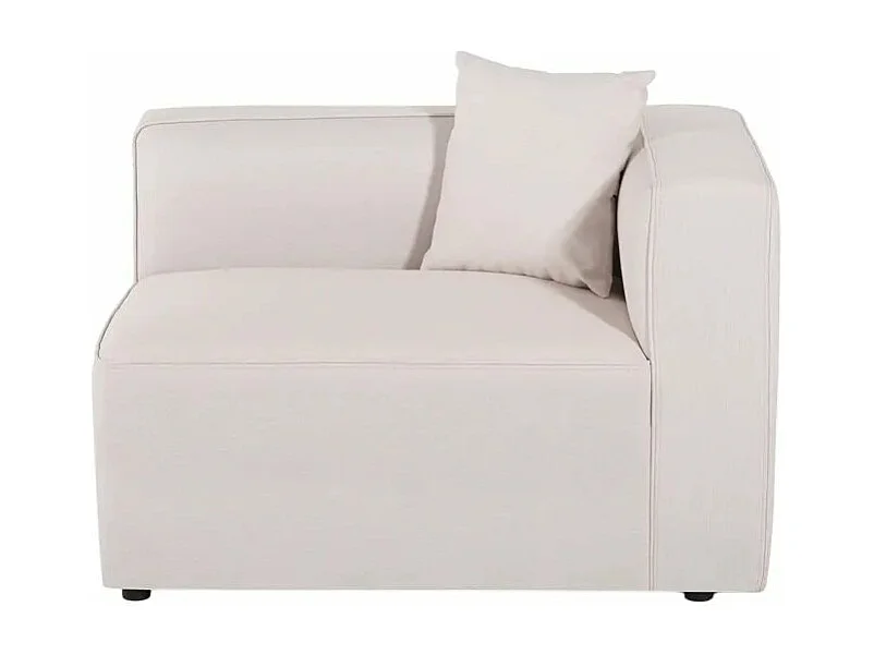 Divano modulare 3 posti chaise longue angolare in tessuto Banano