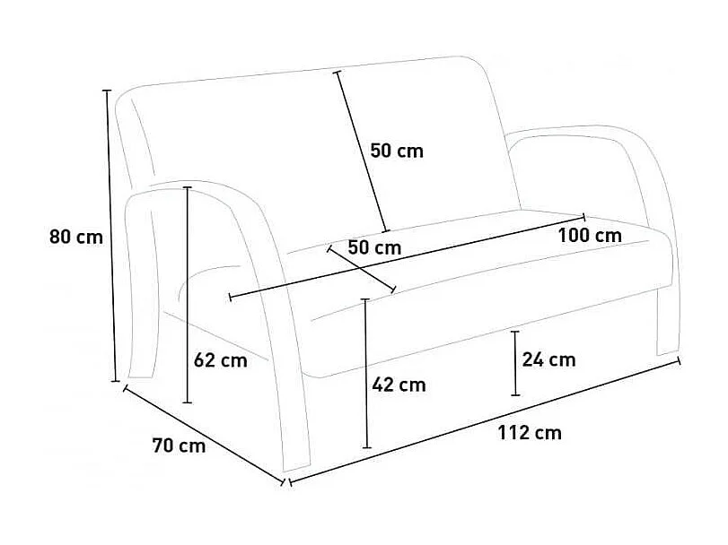 Sofá de madera y tela para sala de espera y estudio de diseño Esbjerg - Gris
