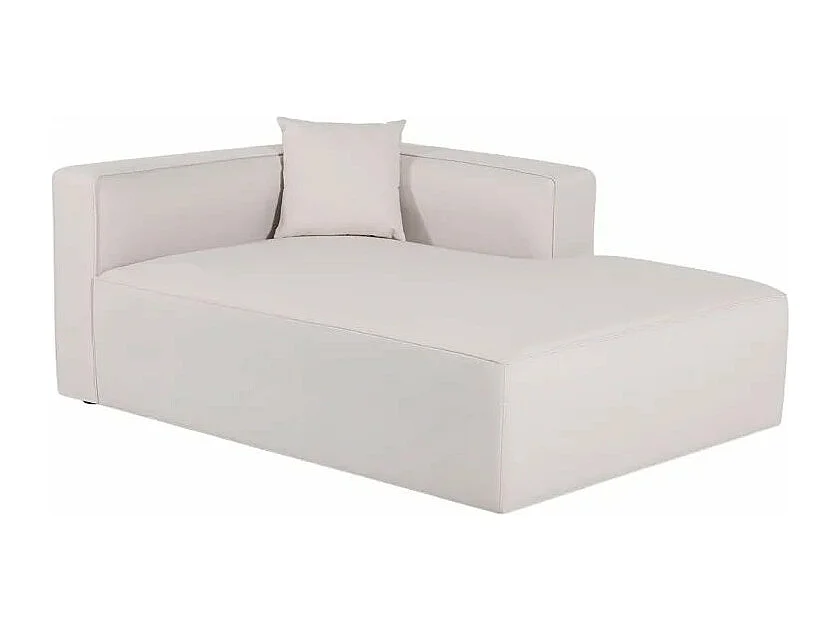 Divano angolare modulare a 3 posti chaise longue tessuto Ontano