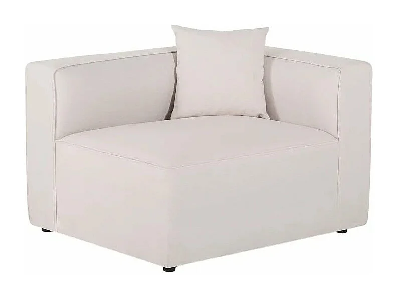 Divano angolare modulare a 3 posti chaise longue tessuto Ontano