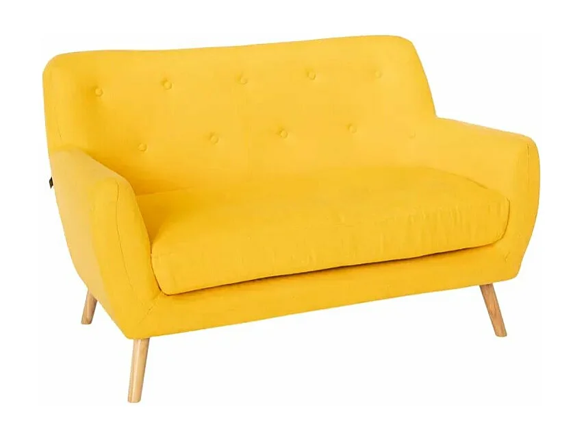 Divano 2 posti in tessuto stile scandinavo confortevole moderno Gelso