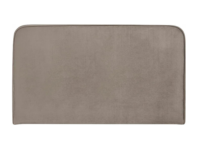 Tête de lit CELIA 120, En tissu rembourré, Fixation murale Design arrondi moderne, Pour lit 120 cm ou moins, Grège