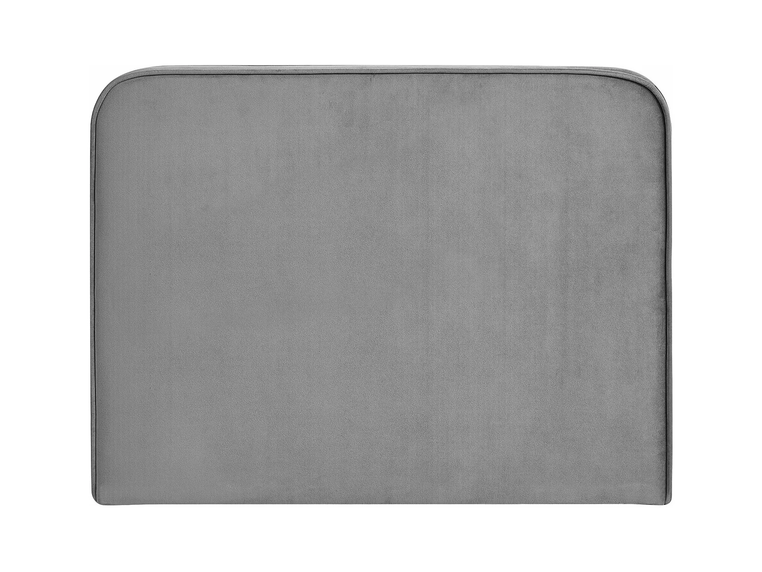 Tête de lit LUNAR 90, En tissu rembourré, Fixation murale Design arrondi moderne, Pour lit 90 cm ou moins, Gris
